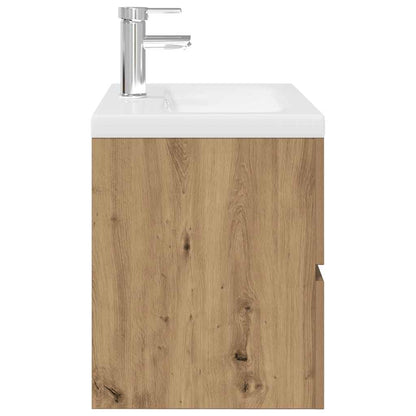vidaXL Waschbeckenunterschrank mit Einbaubecken und Wasserhahn