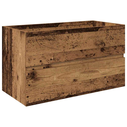 vidaXL Waschbeckenunterschrank mit Einbaubecken und Wasserhahn