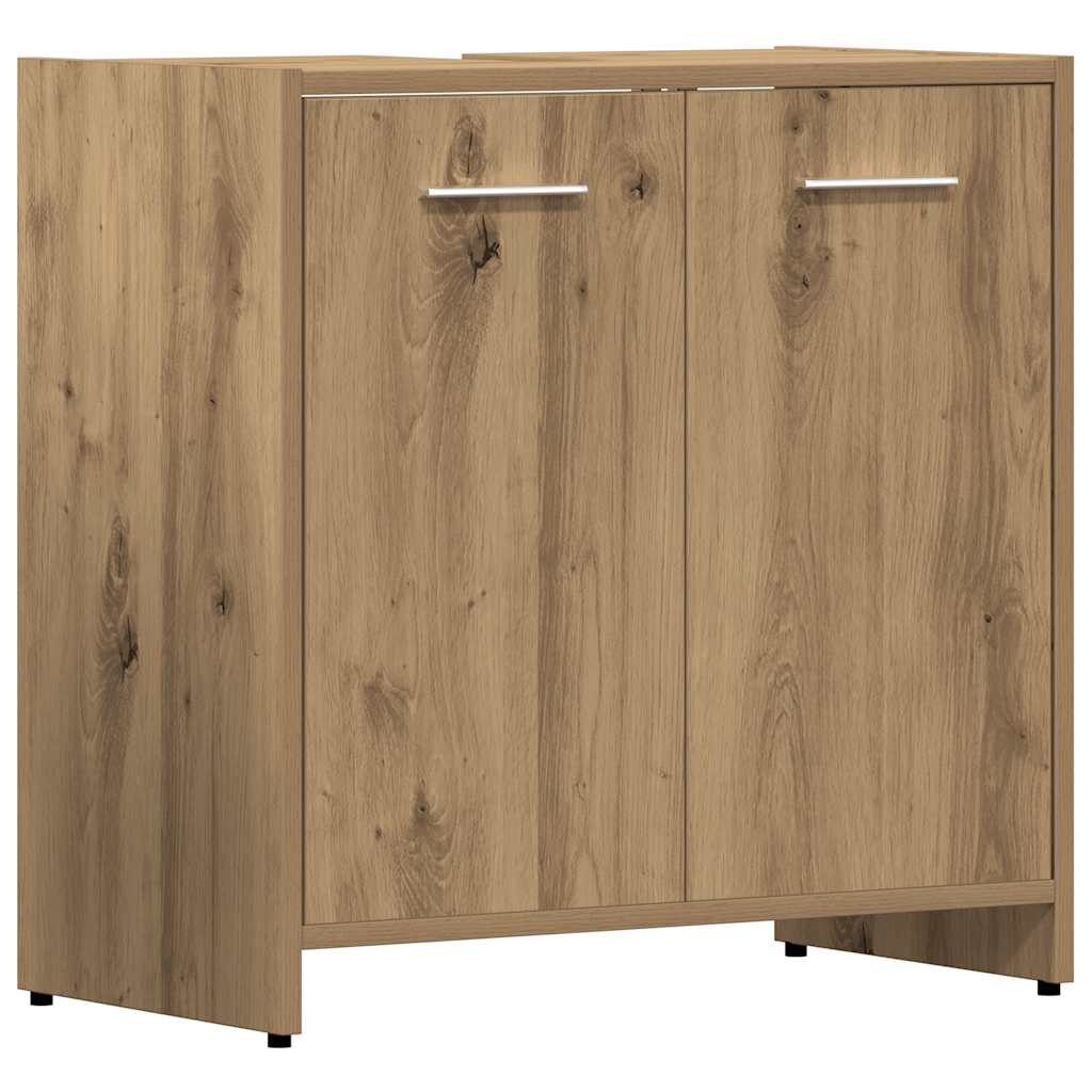 vidaXL 4-tlg. Badmöbel-Set Artisan-Eiche Holzwerkstoff