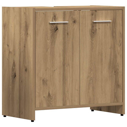 vidaXL 4-tlg. Badmöbel-Set Artisan-Eiche Holzwerkstoff