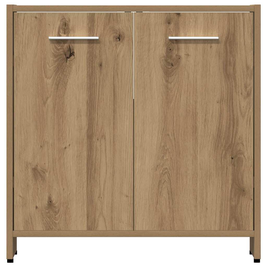 vidaXL 4-tlg. Badmöbel-Set Artisan-Eiche Holzwerkstoff