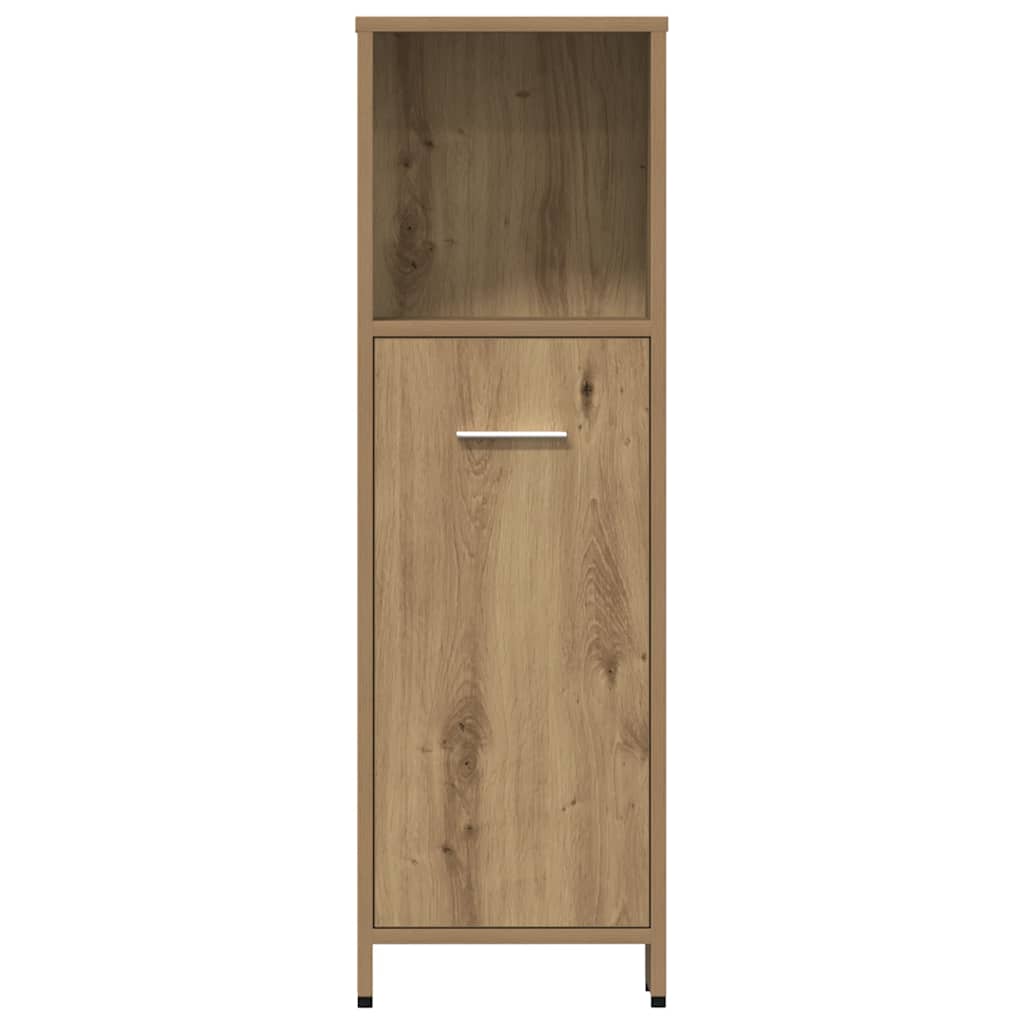 vidaXL 4-tlg. Badmöbel-Set Artisan-Eiche Holzwerkstoff