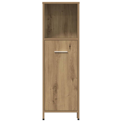 vidaXL 4-tlg. Badmöbel-Set Artisan-Eiche Holzwerkstoff