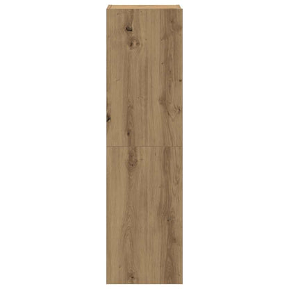 vidaXL 8-tlg. TV-Schrank-Set Wandmontage Artisan-Eiche Holzwerkstoff