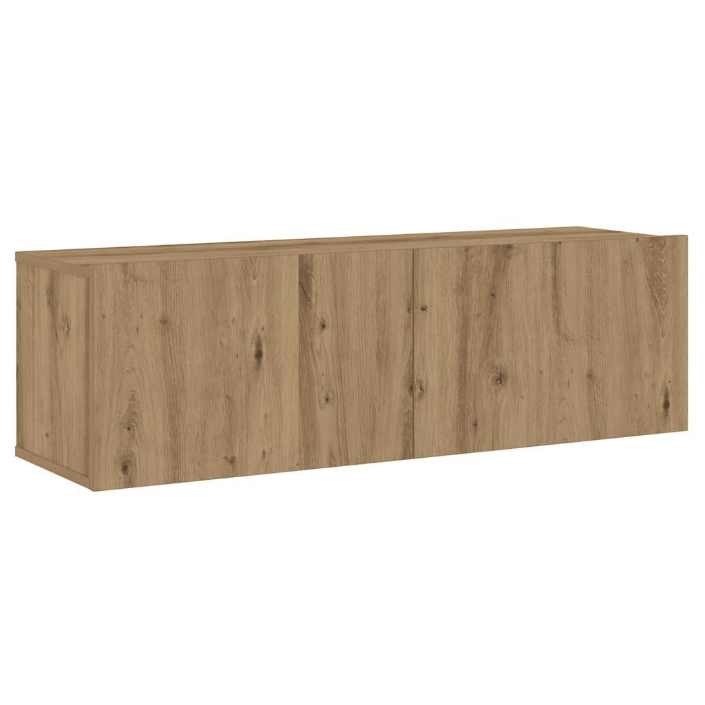 vidaXL TV-Wandschränke 3 Stk. Artisan-Eiche Holzwerkstoff