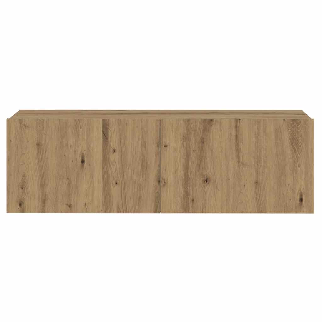vidaXL TV-Wandschränke 3 Stk. Artisan-Eiche Holzwerkstoff