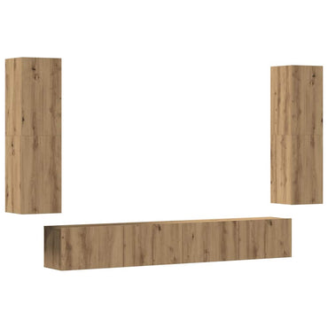 vidaXL TV-Wandschränke 4 Stk. Artisan-Eiche Holzwerkstoff