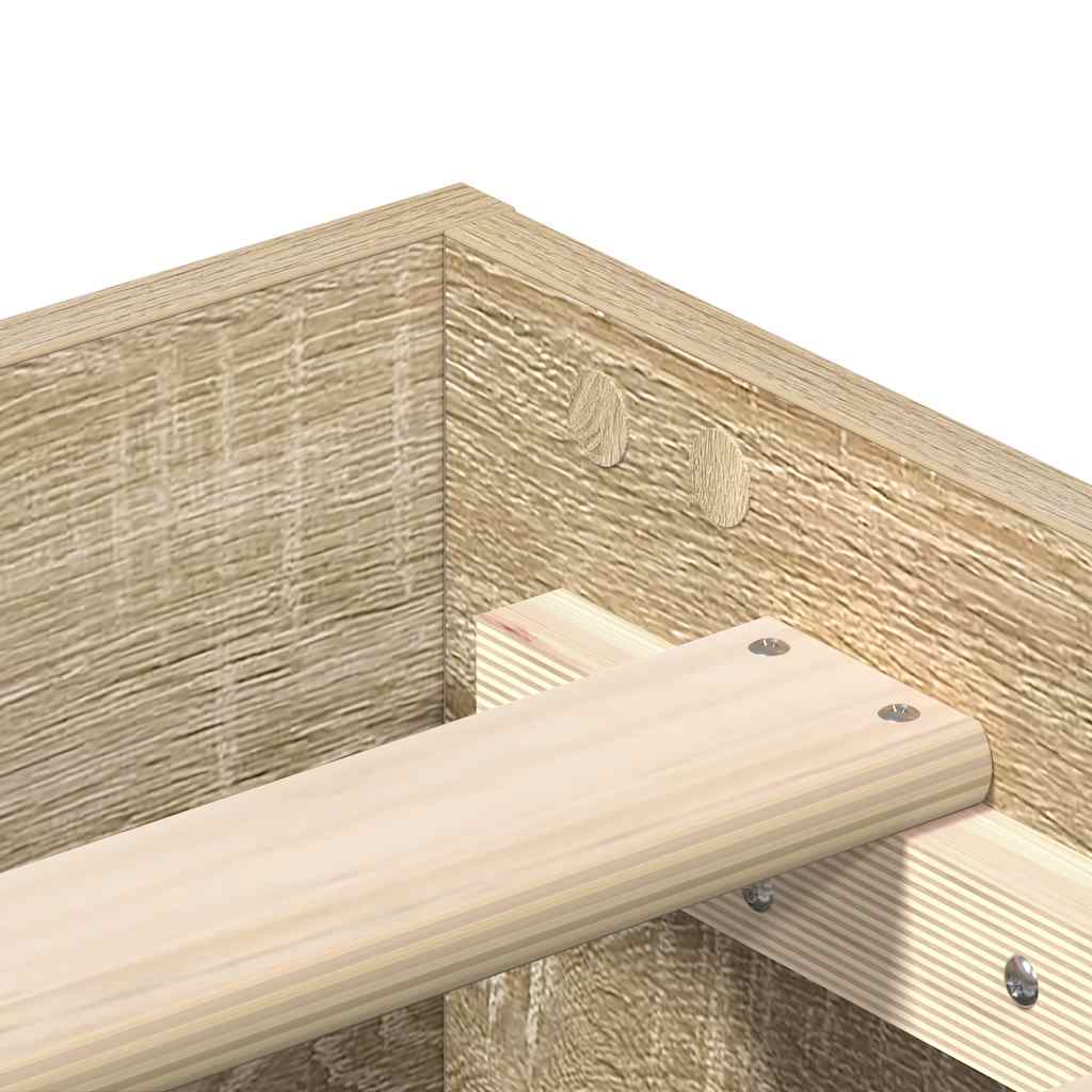 Bettgestell ohne Matratze Sonoma-Eiche 180x200 cm Holzwerkstoff