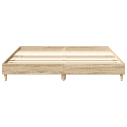 Bettgestell ohne Matratze Sonoma-Eiche 160x200 cm Holzwerkstoff