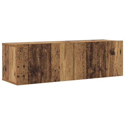 TV-Wandschränke 6 Stk. Altholz-Optik Holzwerkstoff