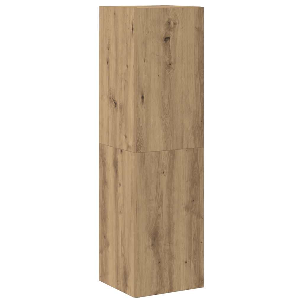 vidaXL TV-Wandschränke 6 Stk. Artisan-Eiche Holzwerkstoff
