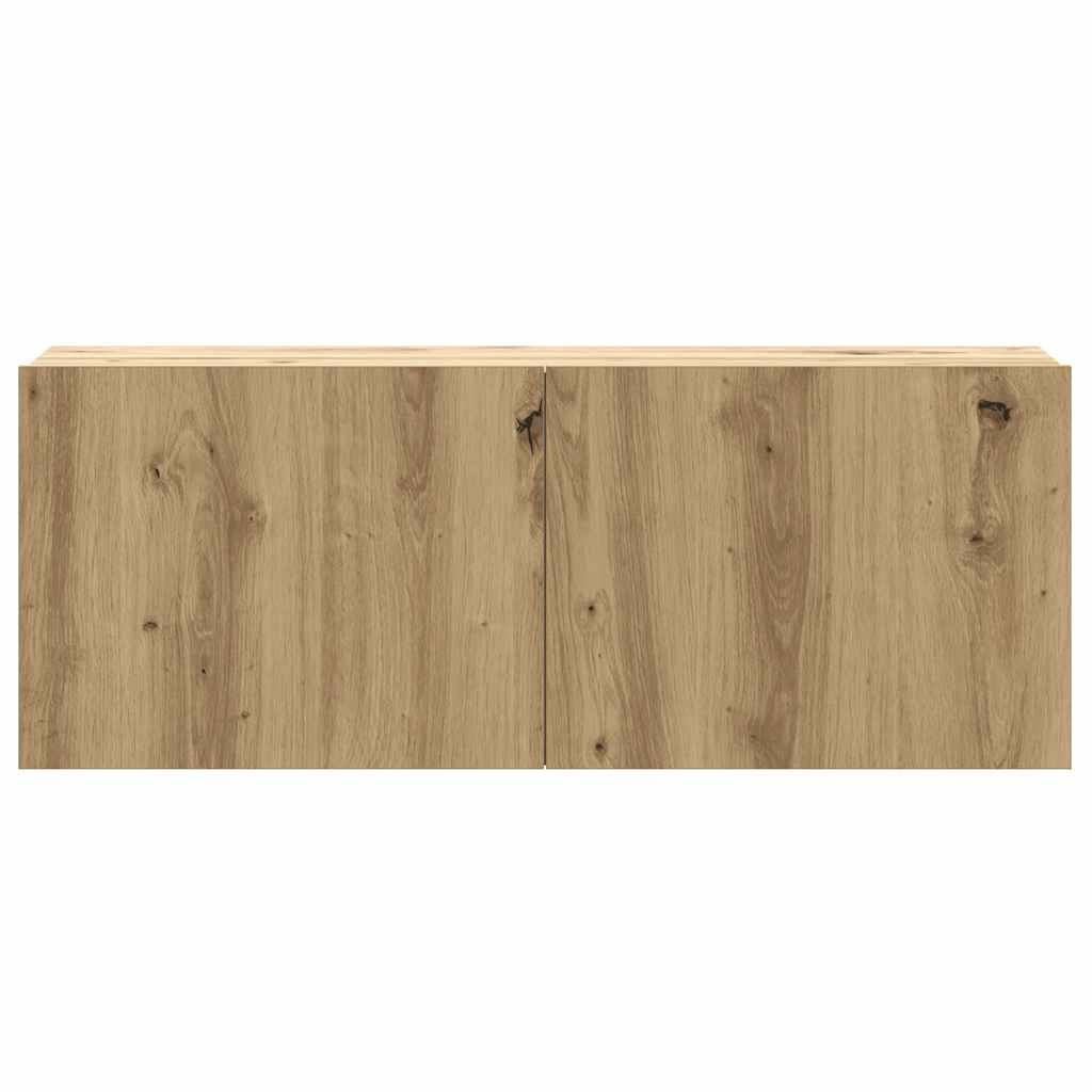 8-tlg. TV-Schrank-Set Wandmontage Artisan-Eiche Holzwerkstoff