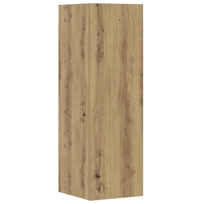 8-tlg. TV-Schrank-Set Wandmontage Artisan-Eiche Holzwerkstoff