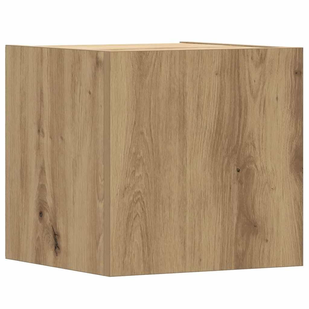 8-tlg. TV-Schrank-Set Wandmontage Artisan-Eiche Holzwerkstoff