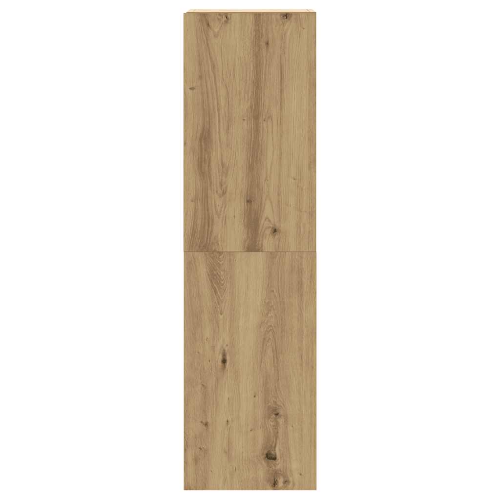 vidaXL 8-tlg. TV-Schrank-Set Wandmontage Artisan-Eiche Holzwerkstoff