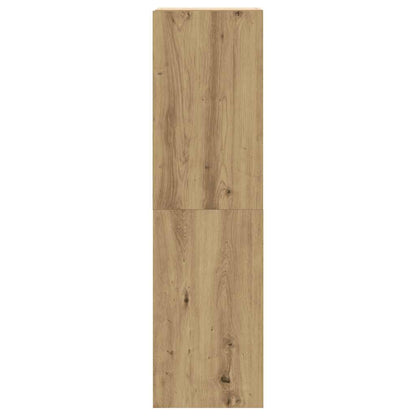 vidaXL 8-tlg. TV-Schrank-Set Wandmontage Artisan-Eiche Holzwerkstoff
