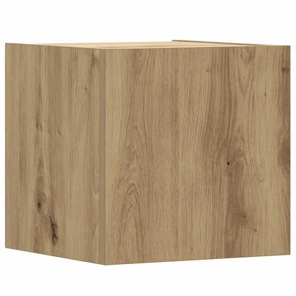 vidaXL 8-tlg. TV-Schrank-Set Wandmontage Artisan-Eiche Holzwerkstoff