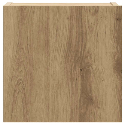 vidaXL 8-tlg. TV-Schrank-Set Wandmontage Artisan-Eiche Holzwerkstoff