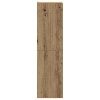 vidaXL 6-tlg. TV-Schrank-Set Wandmontage Artisan-Eiche Holzwerkstoff