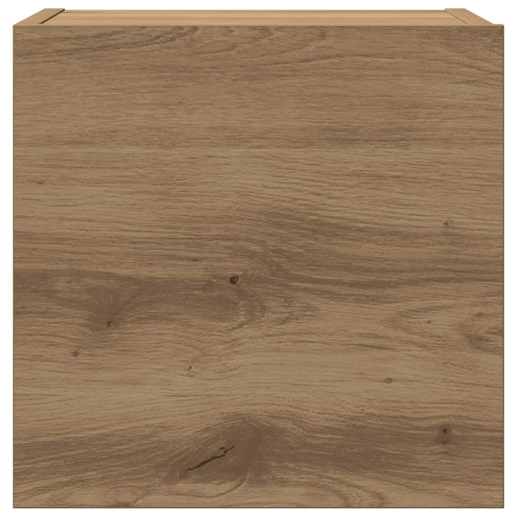 vidaXL 6-tlg. TV-Schrank-Set Wandmontage Artisan-Eiche Holzwerkstoff
