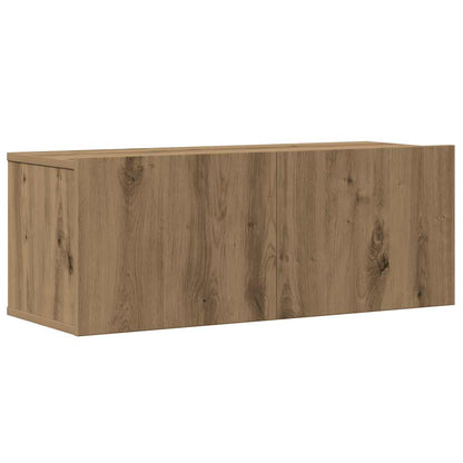 6-tlg. TV-Schrank-Set Wandmontage Artisan-Eiche Holzwerkstoff