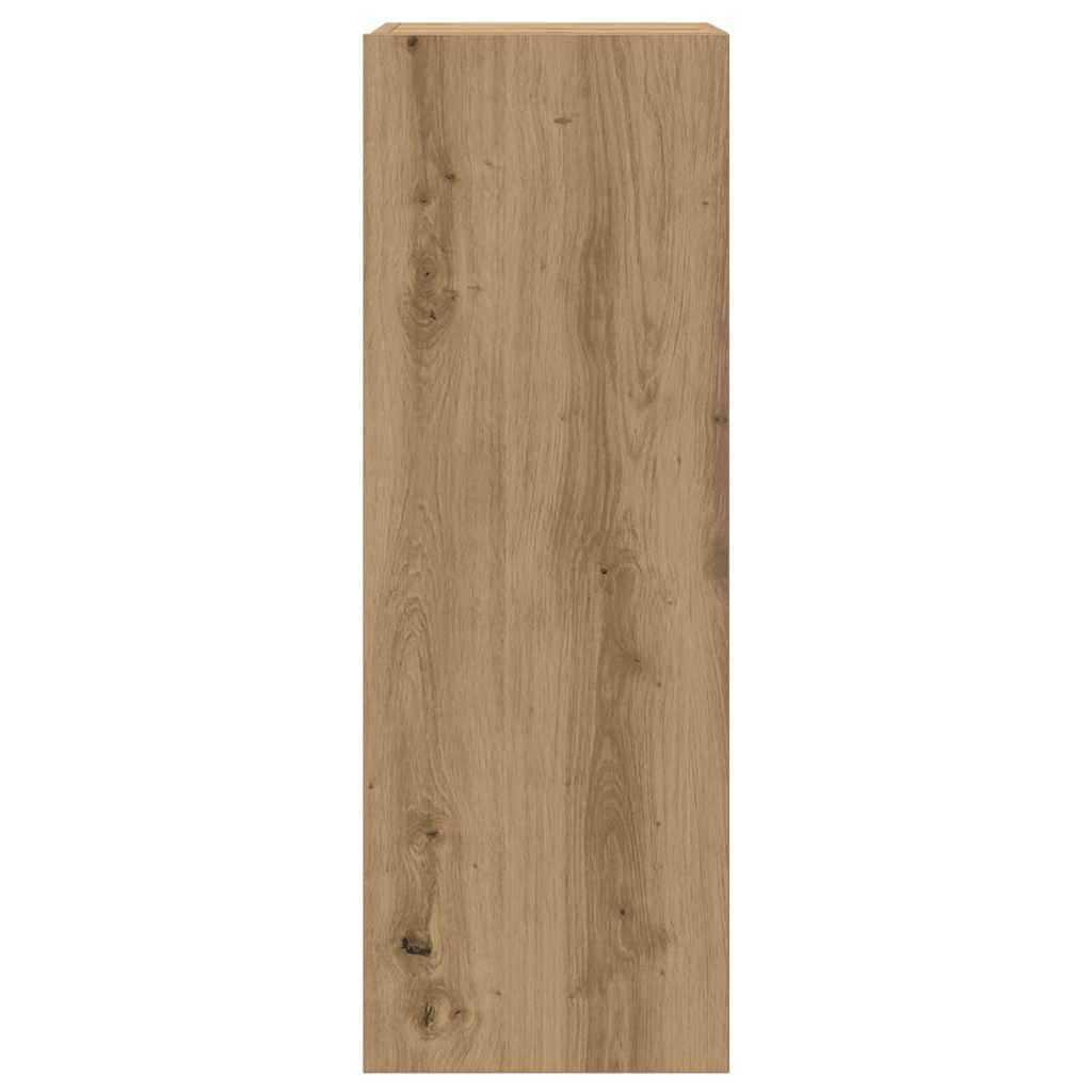 vidaXL 4-tlg. TV-Schrank-Set Wandmontage Artisan-Eiche Holzwerkstoff