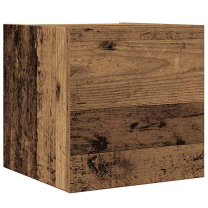 vidaXL 4-tlg. TV-Schrank-Set Wandmontage Altholz-Optik Holzwerkstoff