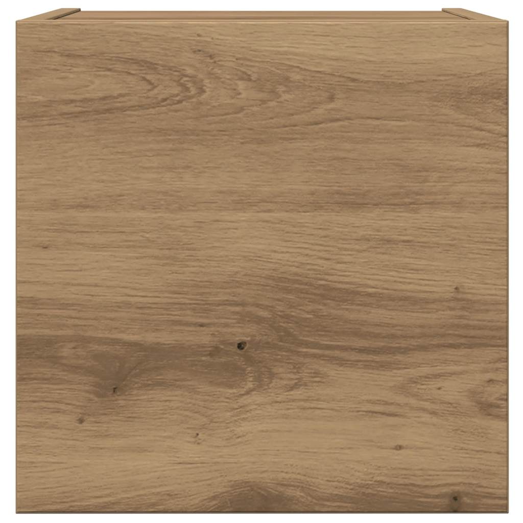 vidaXL 4-tlg. TV-Schrank-Set Wandmontage Artisan-Eiche Holzwerkstoff