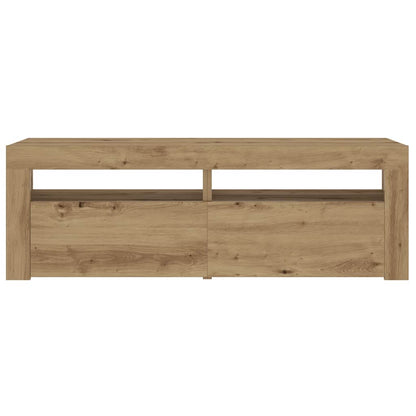 vidaXL Tables de chevet 2 pcs avec LED Chêne Artisan 60x35x40 cm