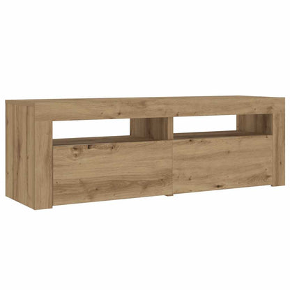 vidaXL Tables de chevet 2 pcs avec LED Chêne Artisan 60x35x40 cm