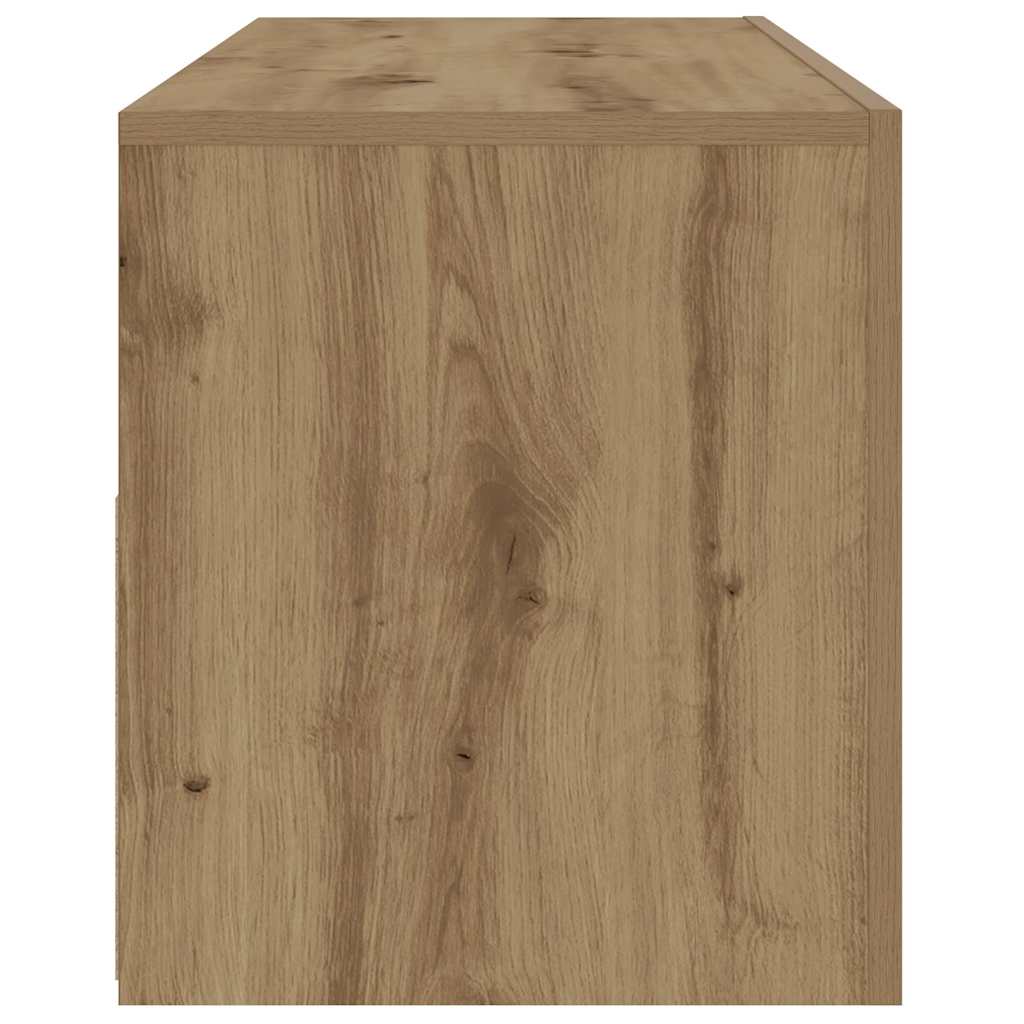 vidaXL Tables de chevet 2 pcs avec LED Chêne Artisan 60x35x40 cm