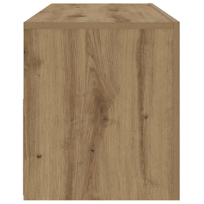 vidaXL Tables de chevet 2 pcs avec LED Chêne Artisan 60x35x40 cm