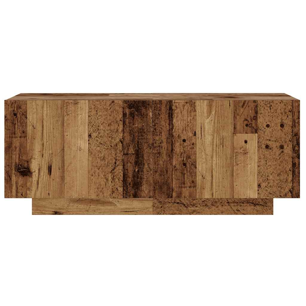 vidaXL TV-Schrank mit LED-Leuchten Altholz-Optik 180x35x40 cm