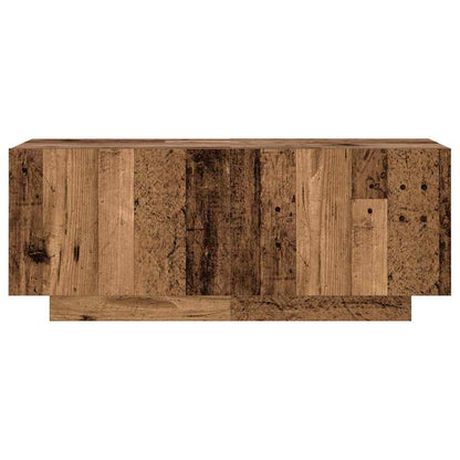 vidaXL Meuble TV avec lumières LED effet bois recyclé 300x35x40 cm