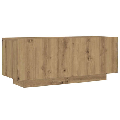 Meuble TV vidaXL avec lumières LED Chêne artisan 300x35x40 cm