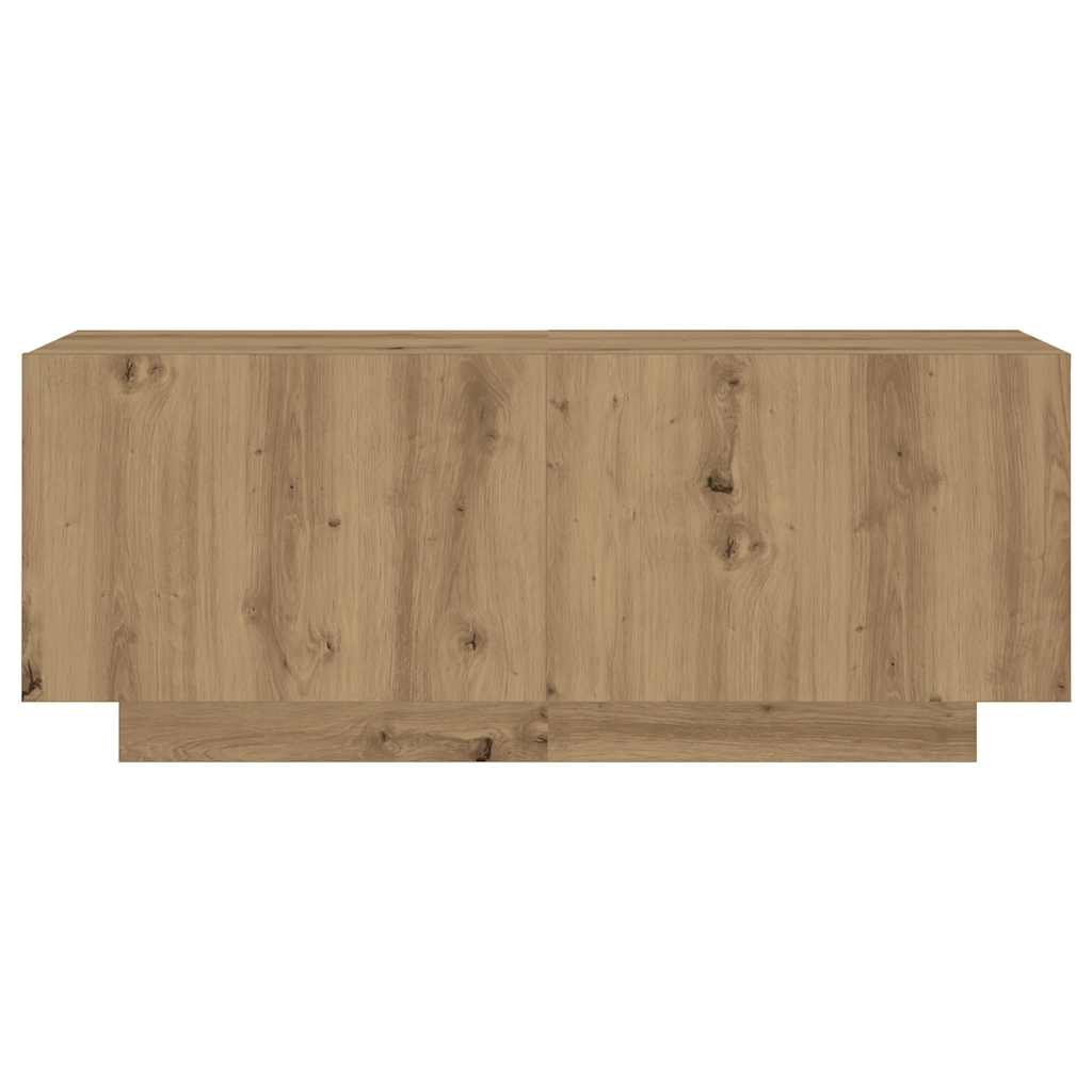 Meuble TV vidaXL avec lumières LED Chêne artisan 300x35x40 cm