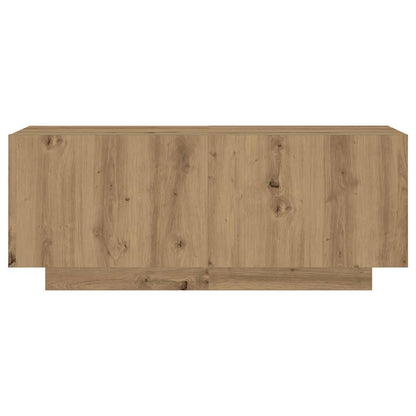 Meuble TV vidaXL avec lumières LED Chêne artisan 300x35x40 cm
