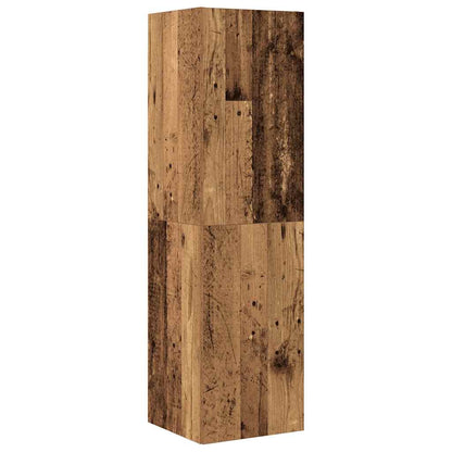 vidaXL 4-tlg. TV-Schrank-Set Wandmontage Altholz-Optik Holzwerkstoff