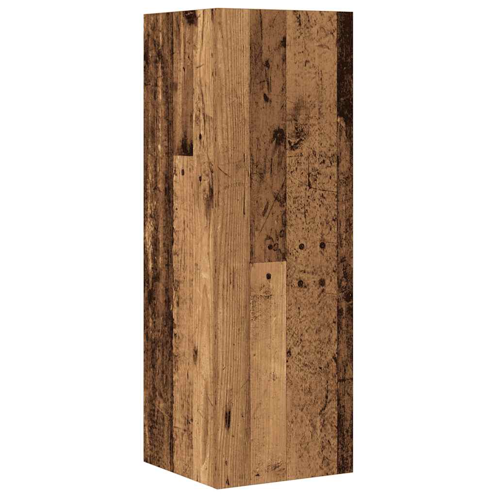 vidaXL 4-tlg. TV-Schrank-Set Wandmontage Altholz-Optik Holzwerkstoff