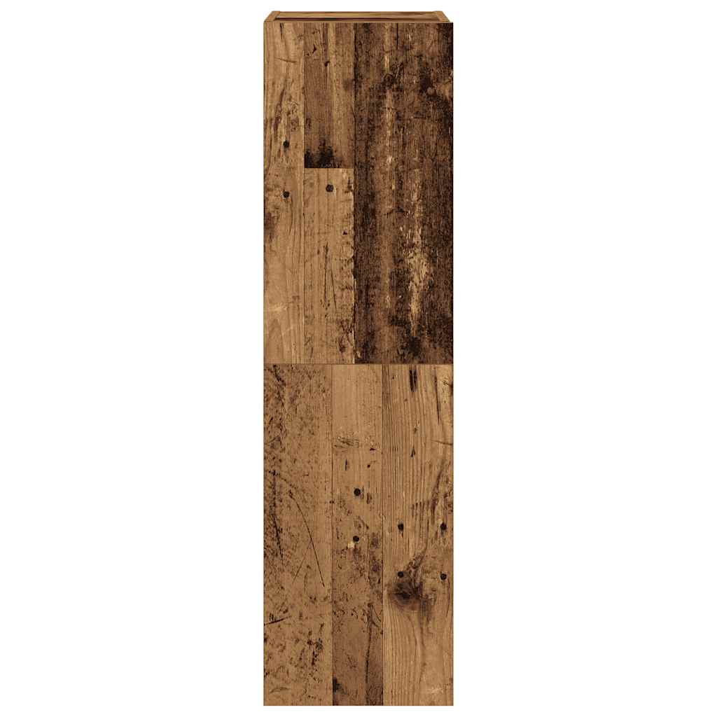 vidaXL 4-tlg. TV-Schrank-Set Wandmontage Altholz-Optik Holzwerkstoff