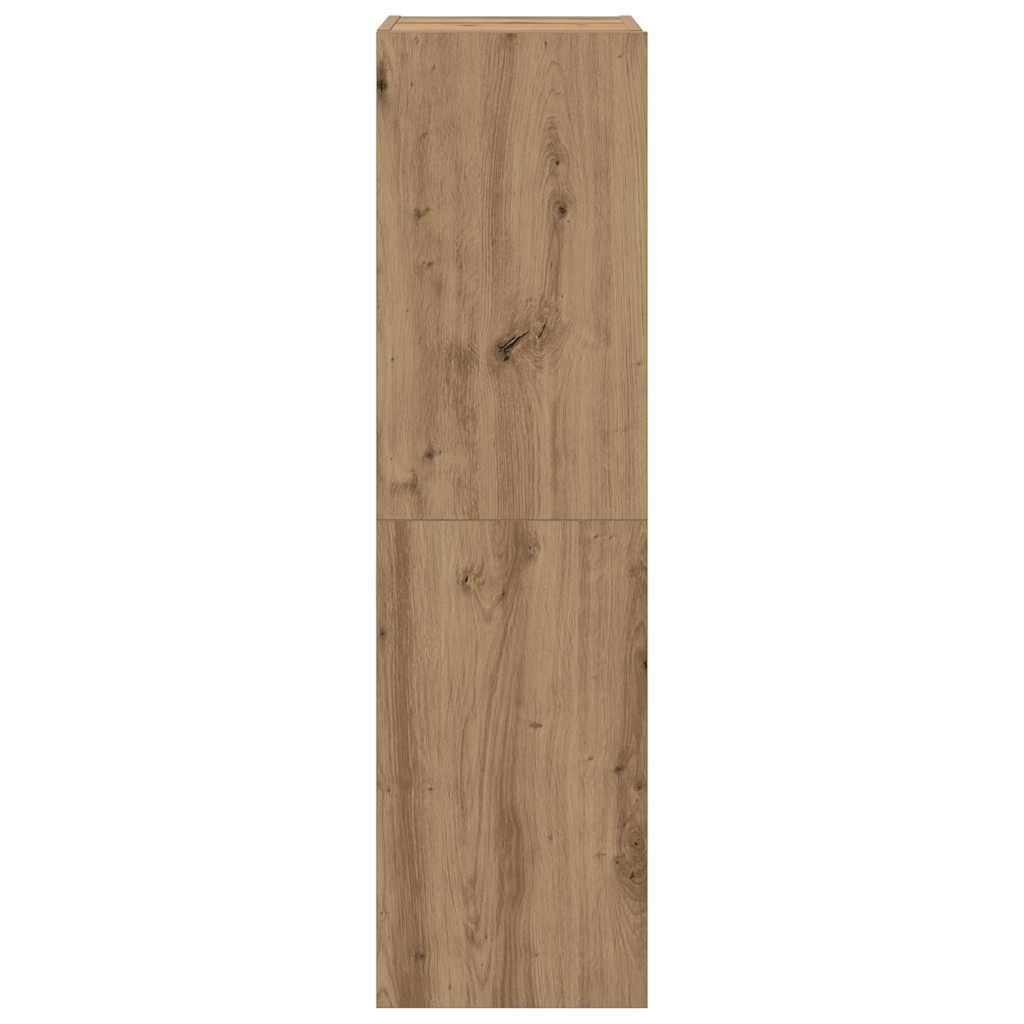vidaXL 4-tlg. TV-Schrank-Set Wandmontage Artisan-Eiche Holzwerkstoff