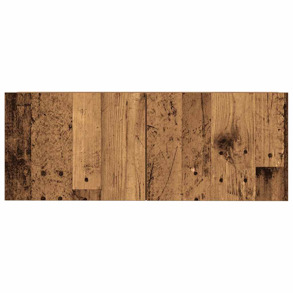 vidaXL 4-tlg. TV-Schrank-Set Wandmontage Altholz-Optik Holzwerkstoff