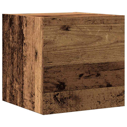 vidaXL 4-tlg. TV-Schrank-Set Wandmontage Altholz-Optik Holzwerkstoff