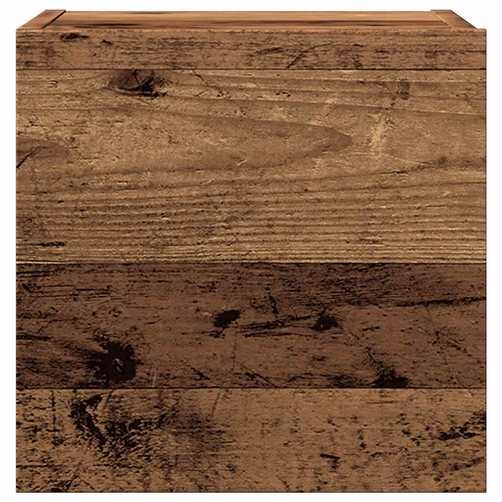 vidaXL 4-tlg. TV-Schrank-Set Wandmontage Altholz-Optik Holzwerkstoff