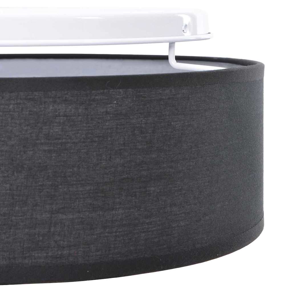 Deckenlampe mit Strahlern Schwarz 38 x 38 x 13,5 cm Stoff