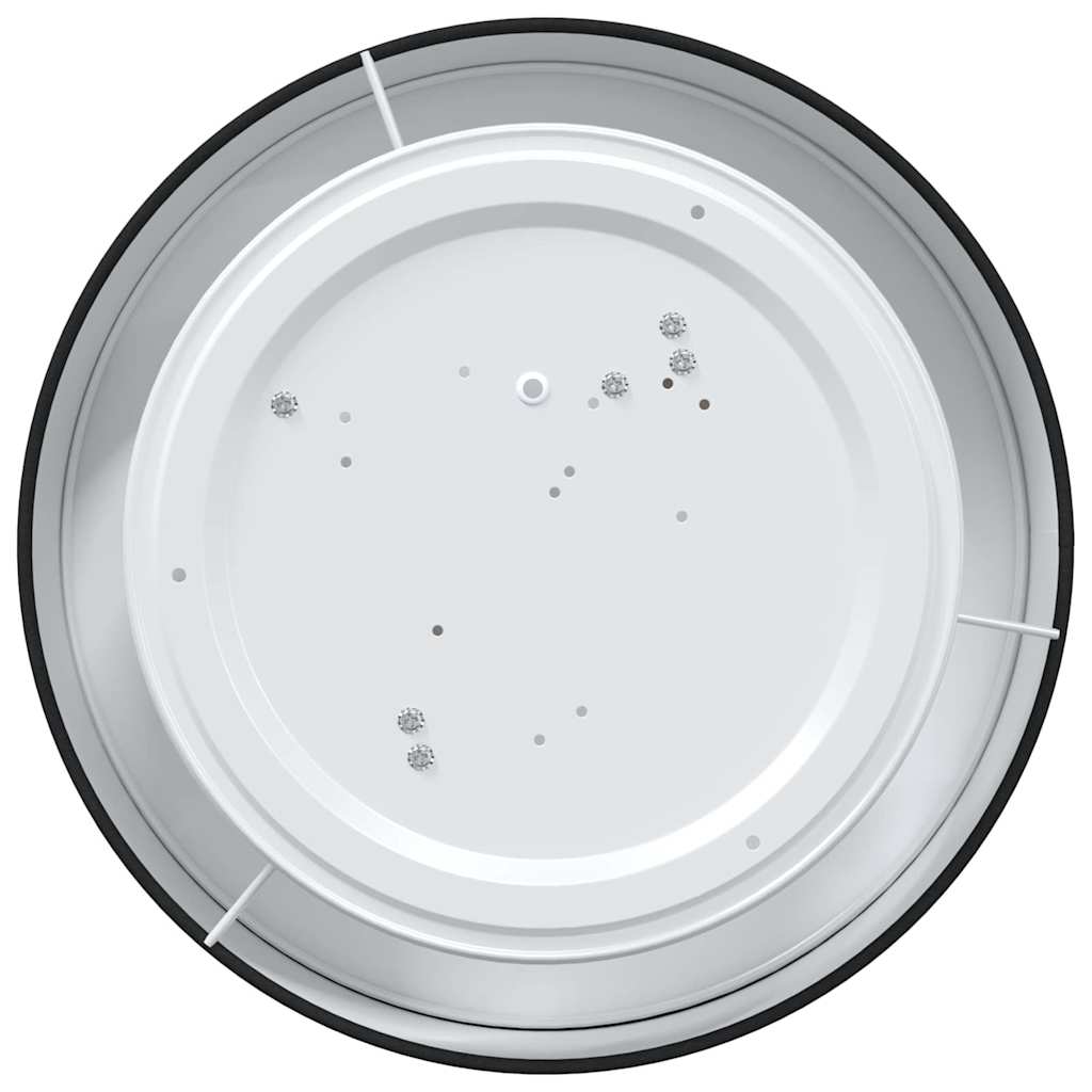 Deckenlampe mit Strahlern Schwarz 38 x 38 x 13,5 cm Stoff