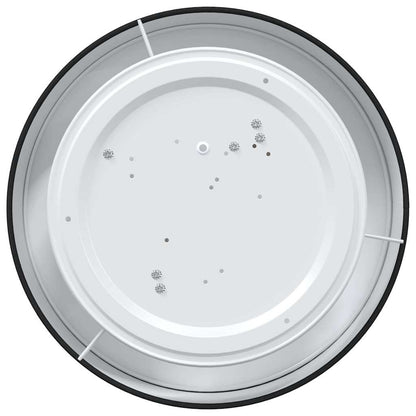 Deckenlampe mit Strahlern Schwarz 38 x 38 x 13,5 cm Stoff