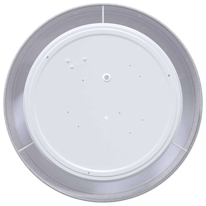 Deckenlampe mit Strahlern Grau 30 x 30 x 13,5 cm Stoff