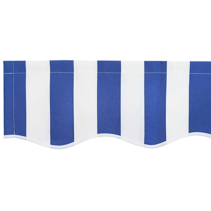 vidaXL Markisen-Ersatzstoff Blau und weiß 250 x 200 cm Segeltuch