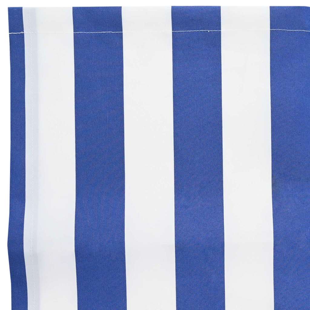 vidaXL Markisen-Ersatzstoff Blau und weiß 250 x 200 cm Segeltuch